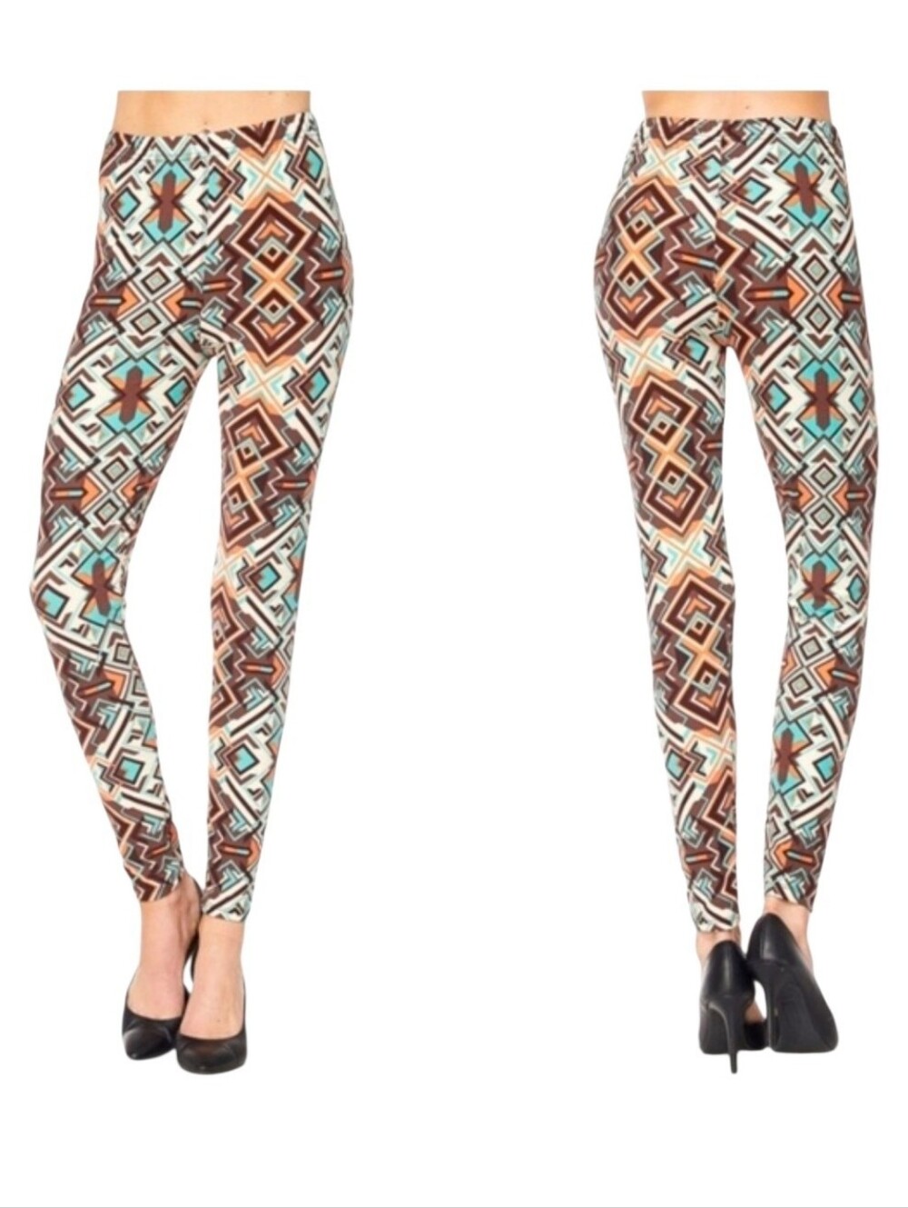 Plus Size Multi Pattern Leggings